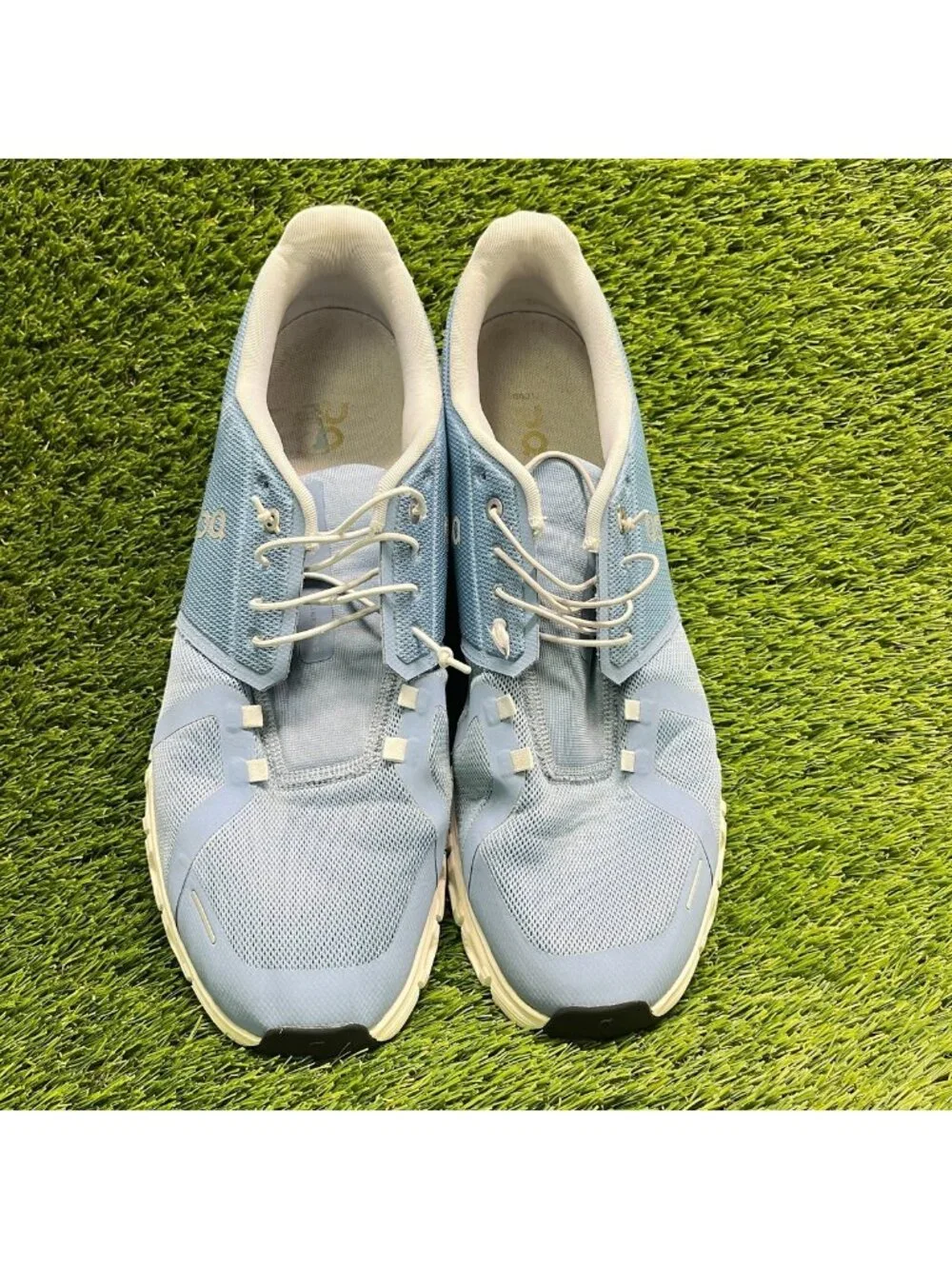 On Cloud 6 Mens Size 14 Blue White Athletic Running Walking Shoes Sneakers